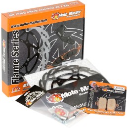 Kit de freno trasero con disco fijo Flame 220 mm Moto-Master