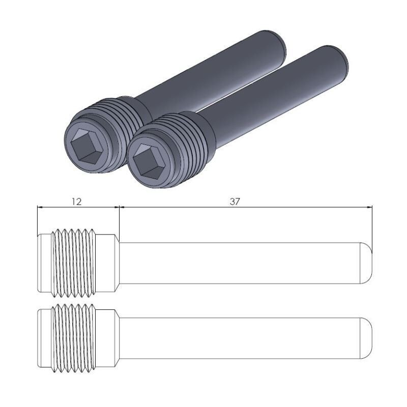 Pasador de pastillas de freno de recambio Moto-Master - 213040