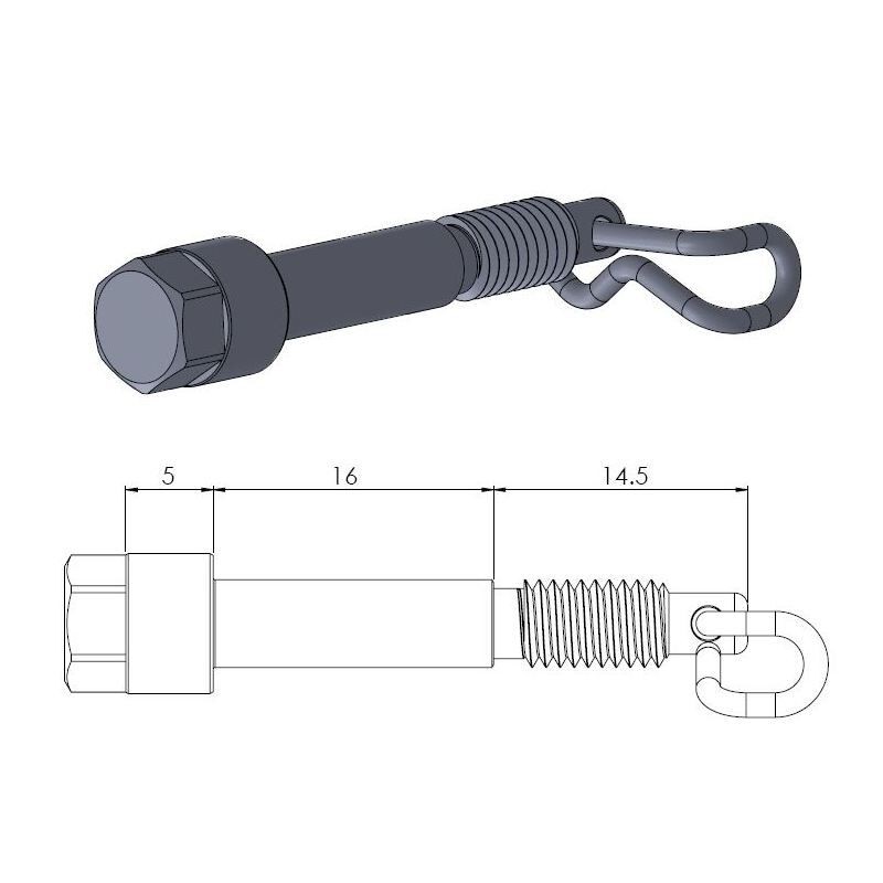 Pasador de pastillas de freno de recambio Moto-Master - 213041