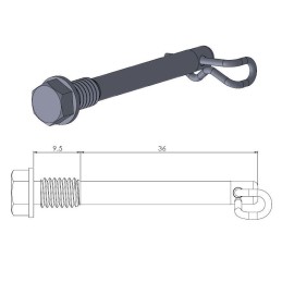 Pasador de pastillas de freno de recambio Moto-Master - 213042