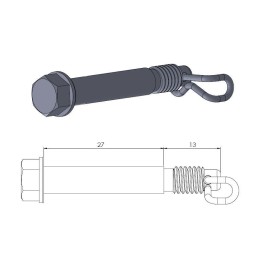 Pasador de pastillas de freno de recambio Moto-Master - 213044