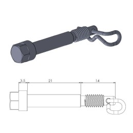 Pasador de pastillas de freno de recambio Moto-Master - 213045