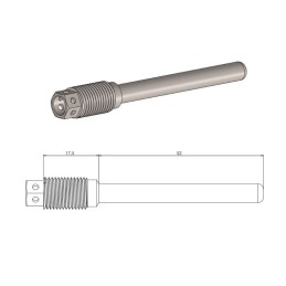 Pasador de pastillas de freno taladrado de competición Moto-Master Kawasaki/Suzuki - 213122