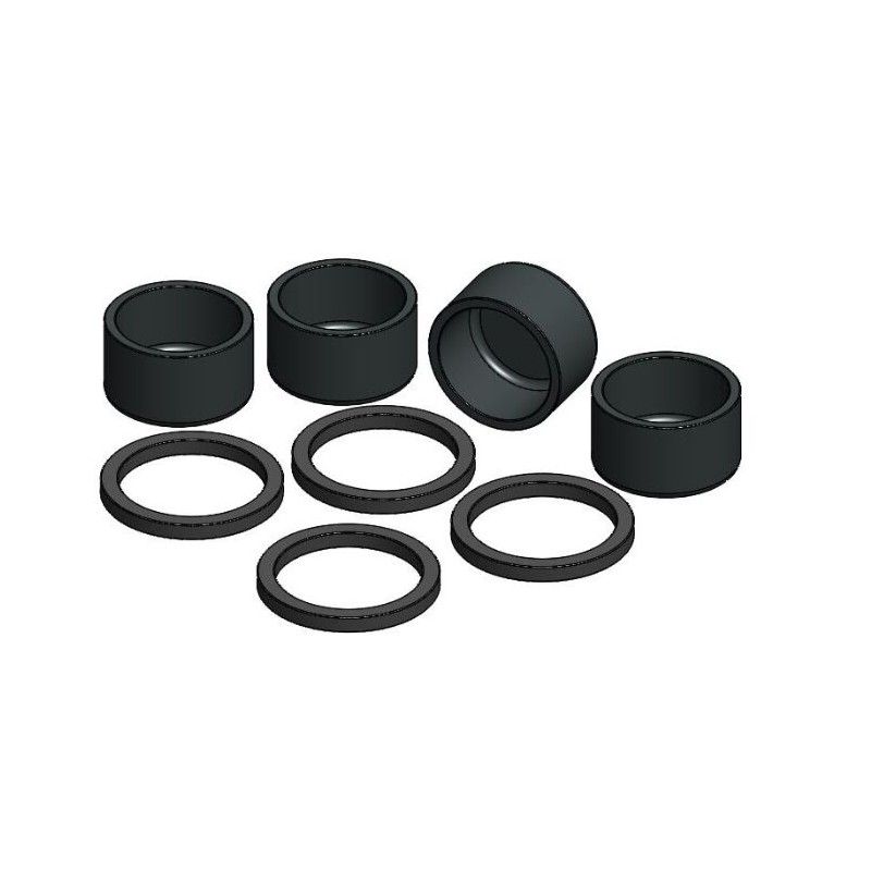 Kit de revisión y mejora de pinza supermoto Moto-Master con juntas y pistones con recubrimiento duro