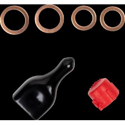 Latiguillo de freno de acero inoxidable trenzado Moose Racing - G06-1-009/P-CL