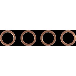 Latiguillo de freno de acero inoxidable trenzado Moose Racing - H01-2-010/P-CL