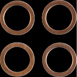 Latiguillo de freno de acero inoxidable trenzado Moose Racing - H02-1-063/P-CL
