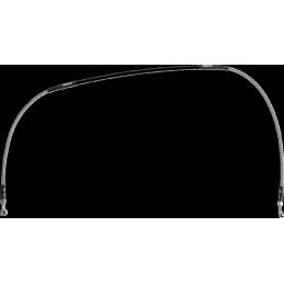 Latiguillo de freno de acero inoxidable trenzado Moose Racing - H02-1-064/P-CL