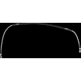 Latiguillo de freno de acero inoxidable trenzado Moose Racing - H02-1-072/P-CL