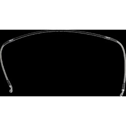 Latiguillo de freno de acero inoxidable trenzado Moose Racing - H02-1-076/P-CL