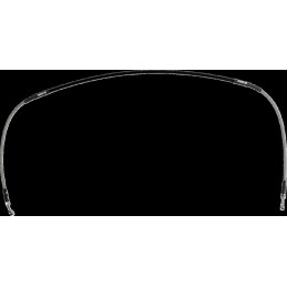Latiguillo de freno de acero inoxidable trenzado Moose Racing - K01-1-044/P-CL