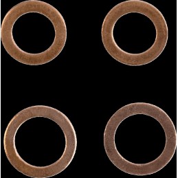 Latiguillo de freno de acero inoxidable trenzado Moose Racing - K01-1-047/P-CL
