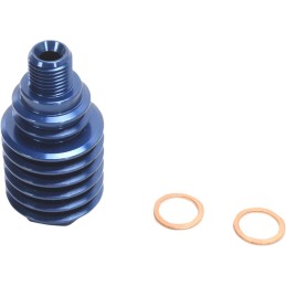 Enfriador de pinza de freno trasera de aluminio Moose Racing azul
