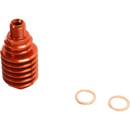 Enfriador de pinza de freno trasera de aluminio Moose Racing naranja