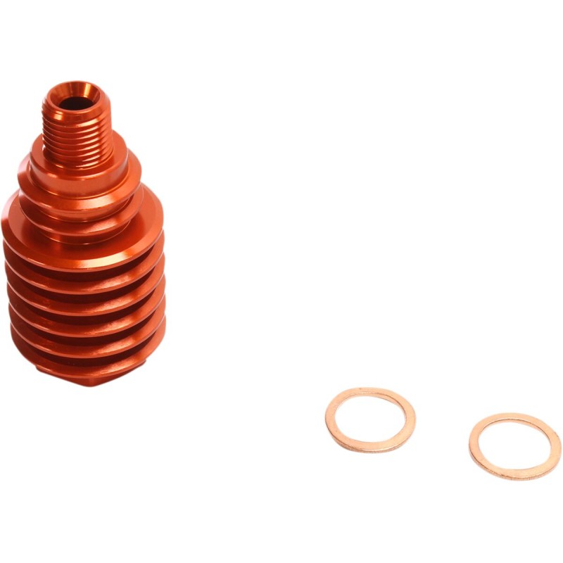 Enfriador de pinza de freno trasera de aluminio Moose Racing naranja
