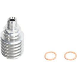Enfriador de pinza de freno trasera de aluminio Moose Racing plateado - M73-100
