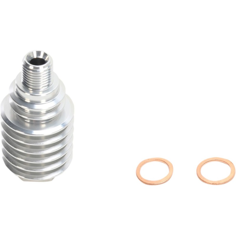 Enfriador de pinza de freno trasera de aluminio Moose Racing plateado - M73-100