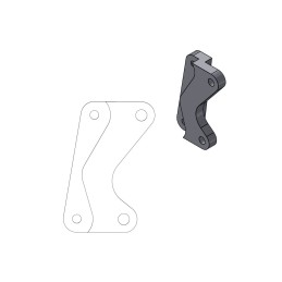Soporte de reubicación de pinza de freno Moto-Master para disco de 320 mm supermoto Street - 211038