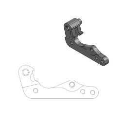 Soporte de reubicación de pinza de freno Moto-Master para disco de 270 mm - 211055