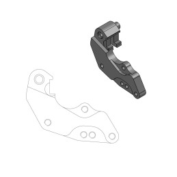 Soporte de reubicación de pinza de freno Moto-Master para disco de 298 mm Rally/Dakar - 211056