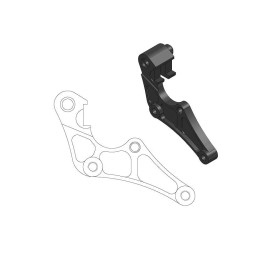 Soporte de reubicación de pinza de freno Moto-Master para disco de 320 mm supermoto Street - 211068