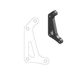 Soporte de reubicación de pinza de freno Moto-Master para disco de 320 mm supermoto Racing - 211069
