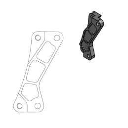 Soporte de reubicación de pinza de freno Moto-Master para disco de 320 mm supermoto Street - 211076