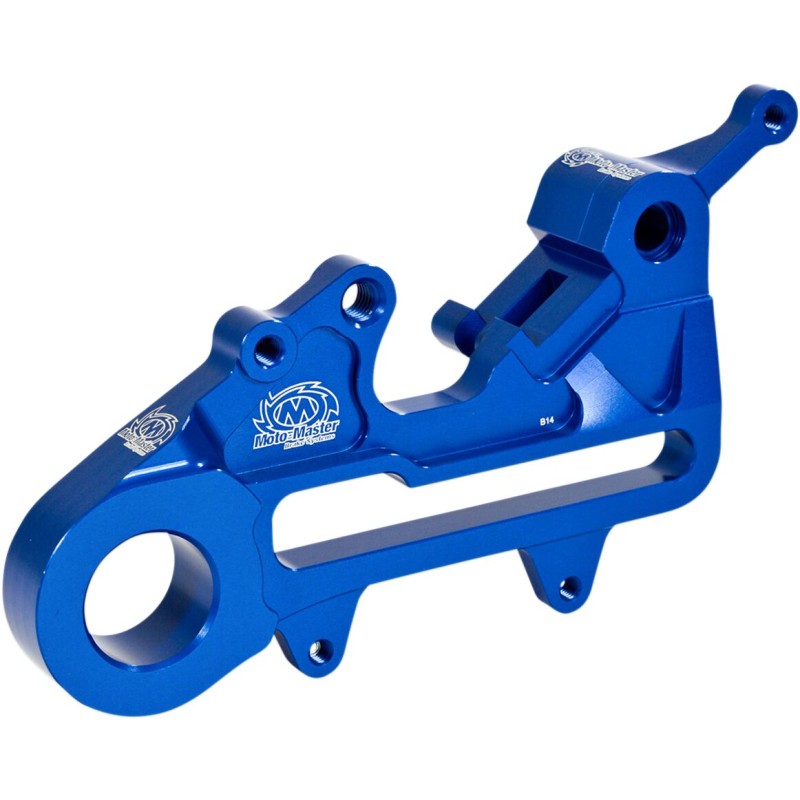 Soporte de reubicación de pinza de freno Moto-Master para disco de 220 mm trasero azul