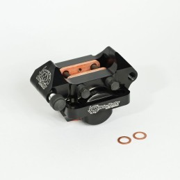 Pinza de freno trasera de 2 pistones Moto-Master negra - 210103