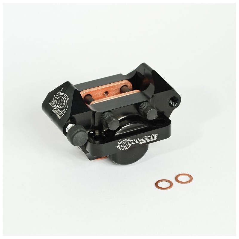 Pinza de freno trasera de 2 pistones Moto-Master negra - 210103