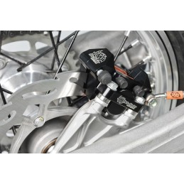 Pinza de freno trasera de 2 pistones Moto-Master negra - 210103