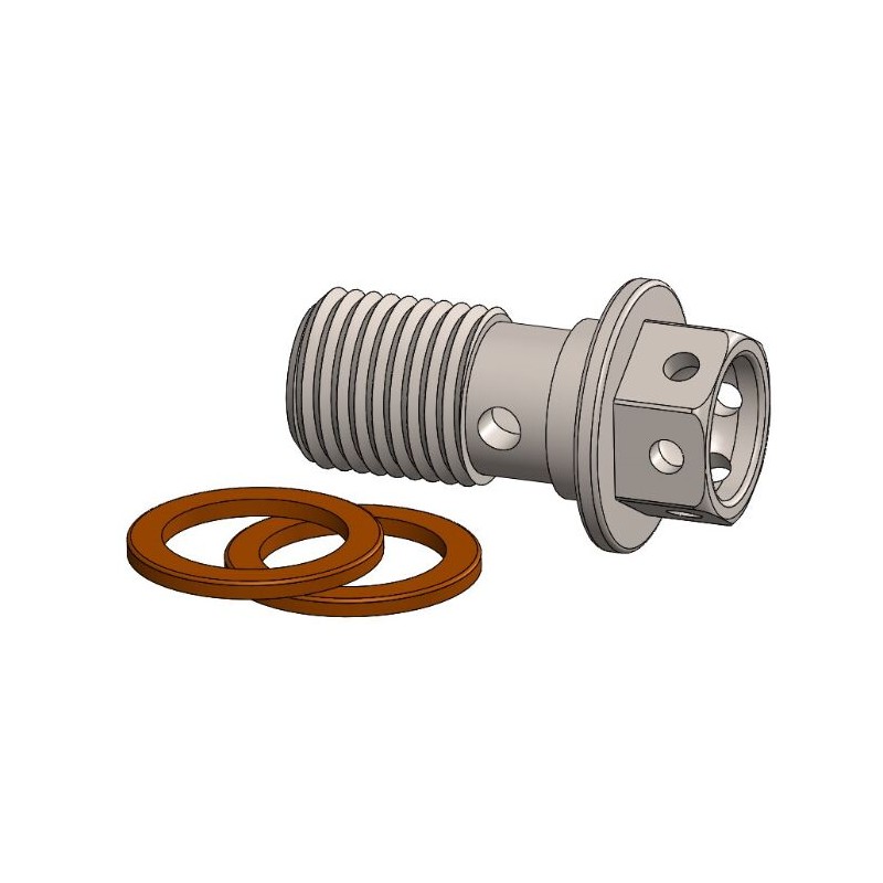 Tornillo banjo taladrado de competición M10 x 1,00 Moto-Master