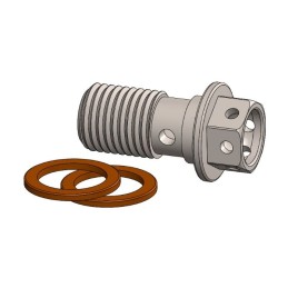 Tornillo banjo taladrado de competición M10 x 1,25 Moto-Master