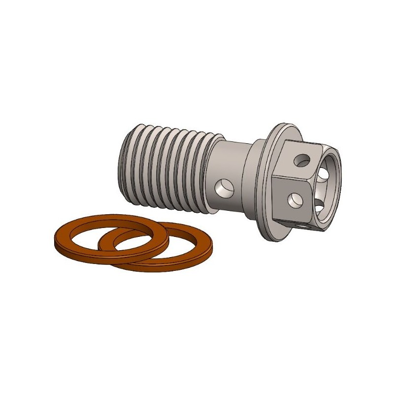 Tornillo banjo taladrado de competición M10 x 1,25 Moto-Master