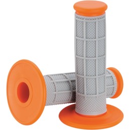 Puños Qualifier Half Waffle Moose Racing gris/naranja