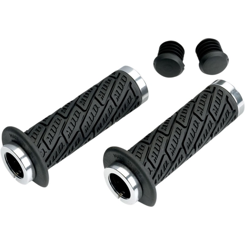 Puños lock-on Mud 7/8 Moose Racing negros