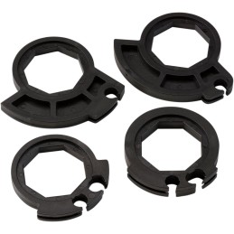 Puños lock-on Moose Racing negro/dorado