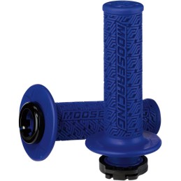 Puños lock-on Moose Racing azul/negro