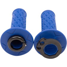 Puños lock-on Moose Racing azul/negro
