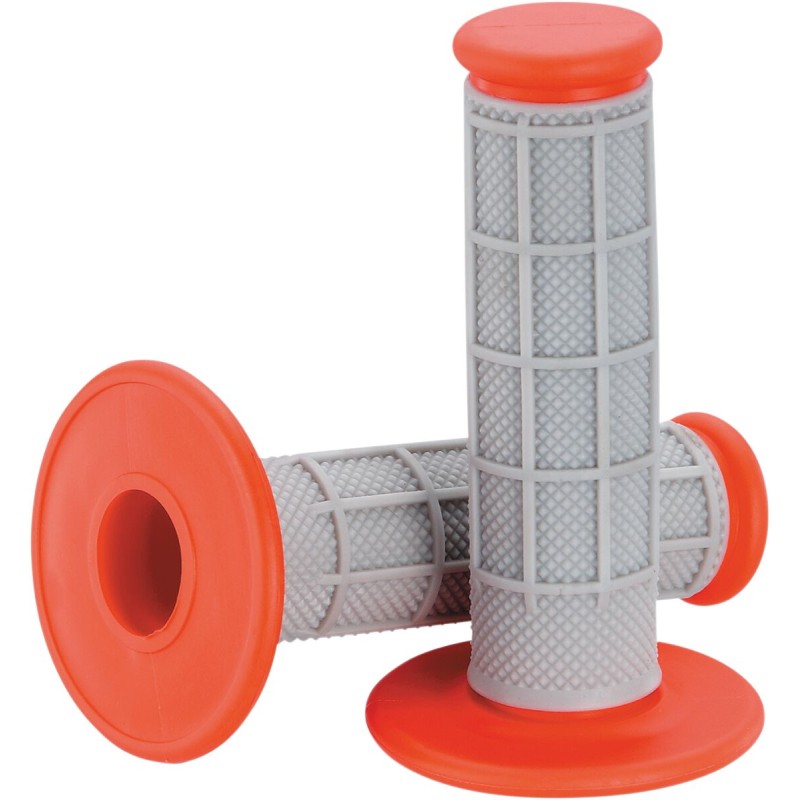 Puños Qualifier Half Waffle Moose Racing gris/rojo