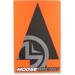 Flecha de circuito Moose Racing negra sobre naranja