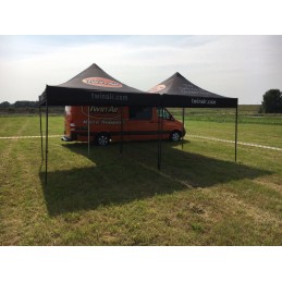 Carpa plegable Twin Air 3 x 3 m con estructura de acero