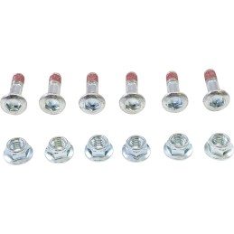 Tornillos de corona plateados Moose Racing pack de 6