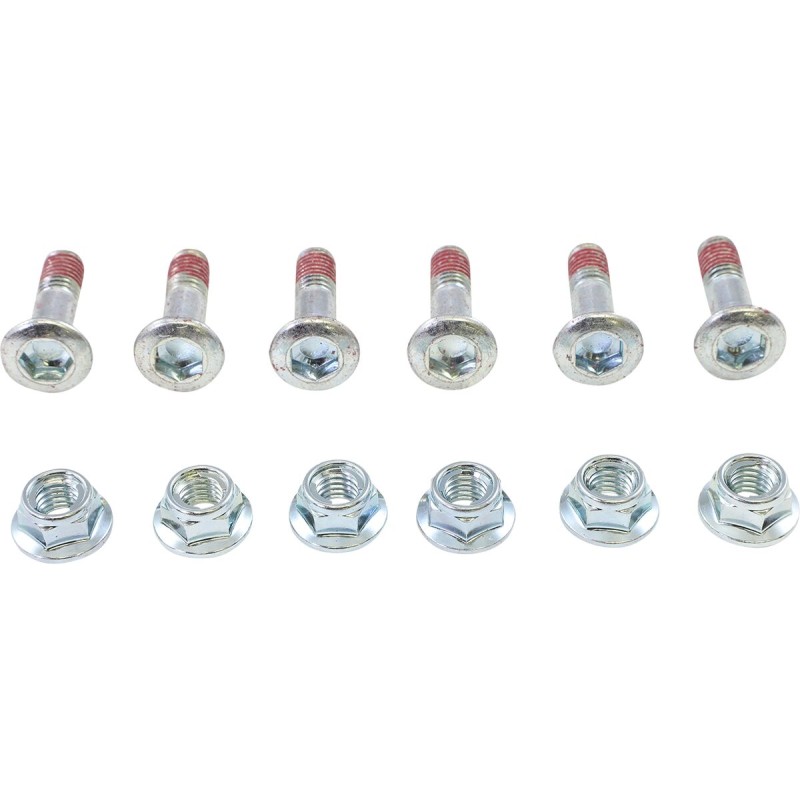 Tornillos de corona plateados Moose Racing pack de 6