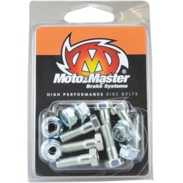 Tornillos de disco de freno Moto-Master M6 x 19 hexagonales con tuerca