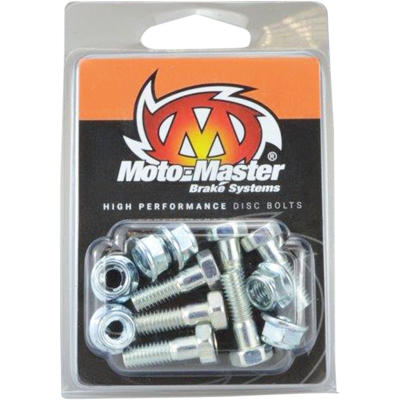 Tornillos de disco de freno Moto-Master M6 x 19 hexagonales con tuerca