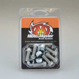 Tornillos de disco de freno Torx Moto-Master M6 x 16 con tuerca