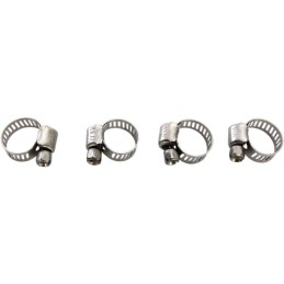 Abrazaderas de manguera de acero inoxidable Moose Racing 8-22 mm pack de 4