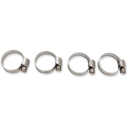 Abrazaderas de manguera de acero inoxidable Moose Racing 10-25 mm pack de 4