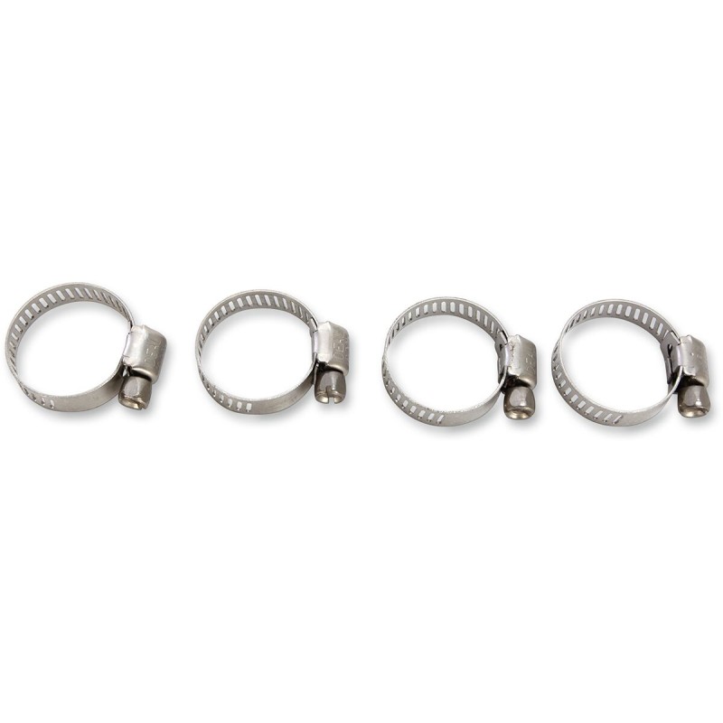 Abrazaderas de manguera de acero inoxidable Moose Racing 10-25 mm pack de 4